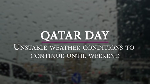 Unstable weather conditions to continue until weekend