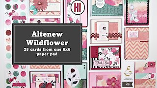 Altenew | Wildflower | 28 cards from one 6x6 paper pad