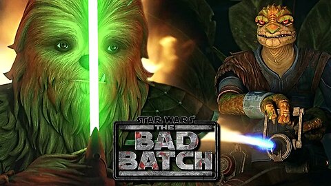 Jedi Padawan Gungi & The Wookiees Fight Trandoshan Mercenaries Scenes - Star Wars The Bad Batch