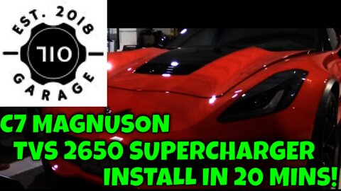 C7 Magnuson 2650 Supercharger Install in 20 mins!