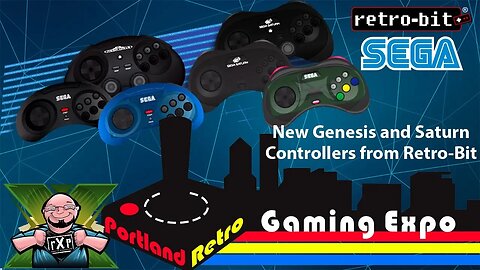 Retro Bit at PRGE 2018 - Exclusive Interview - Licensed Sega Genesis & Saturn Controllers & N64 Pad