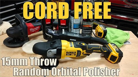 DEWALT DCM848 20V XR 5" Random Orbit Polisher Vs Rupes Bigfoot LHR15 Mark II vs Milwaukee FUEL 7"