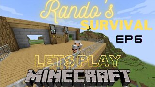 Rando's Minecraft survival Lets Play EP 6 BUILDING A NEW HOUSE