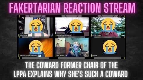 Special reaction stream: The coward former chair of the LPPA explains why she's such a coward