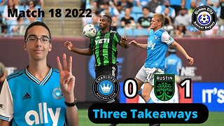 Charlotte FC 0-1 Austin FC | MLS 2022 Match 18 (Three Takeaways)