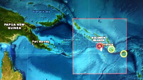 7.3 Earthquake, Solomon Islands. Tsunami Station In Event Mode & Tsunami Treat In Effect. 11/21/2022