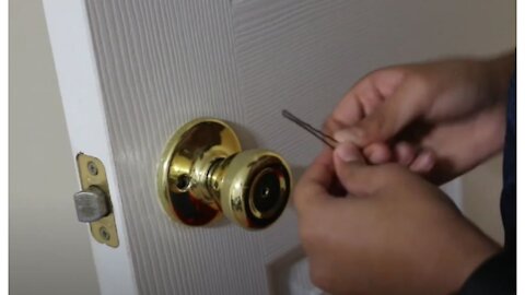 HOW TO OPEN A BATHROOM OR BEDROOM PRIVACY LOCK FROM THE OUTSIDE