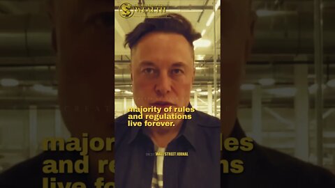 Elon Musk is NOT Happy with too many Rules #elonmusk #shorts
