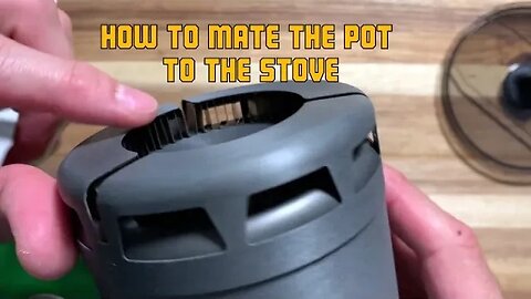 Unique way the pot fits on the stove - Fire Maple Petrel Ultralight Cooking System