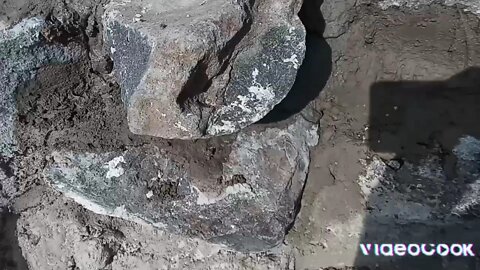 Stone wall for greenhouse