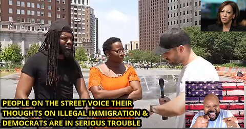 VOTERS IN THE STREET TALK ABOUT ILLEGAL IMMIGRATION & DEMS IN TROUBLE.