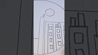 How to draw Easy drawings circle scenery | new creative scenery drawing | circle drawing idea