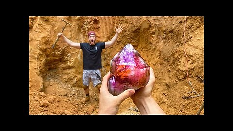 Found $100,000 Crystal While Digging with Logan Paul! (Record Breaking)