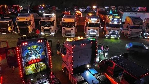 The Shed Truck Show Comes To Light After Dark - Welsh Drones Trucking