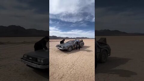 Delorean Time Machine at Area 51 #delorean #area51 #boblazar #shorts