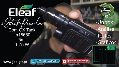 [PT] [SHORT] Eleaf iStick PICO LE ( C/ Tank GX 5ml) - 18650 - Função AST ( sem dry hits?????)