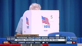 Provisional ballot count begins, could take days