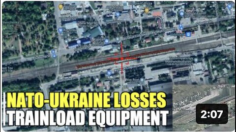 POOR NATO-UKRAINE! Trainload of equipment destroyed!