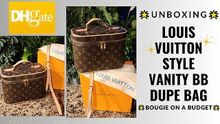 DGhate Louis Vuitton Style Vanity BB Cosmetics Bag Unboxing & Seller Review