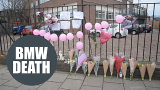 Girl who died after BMW ploughed into her as she waited at bus stop has been named locally