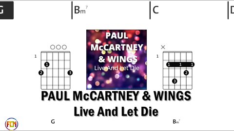 PAUL McCARTNEY & WINGS Live And Let Die - FCN Guitar Chords & Lyrics HD