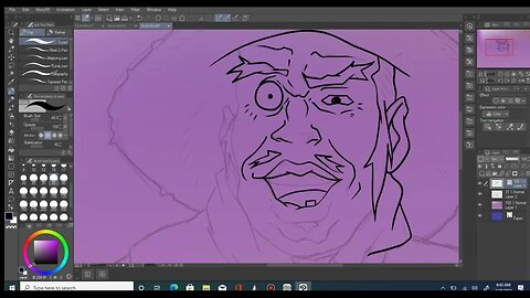 Lets Draw UNCLE ROCKUS from the BOONDOCKS SERIES in CLIP STUDIO PAINT