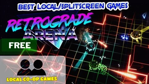 Retrograde Arena [Free Game] - How to Play Local Multiplayer Versus [Gameplay]