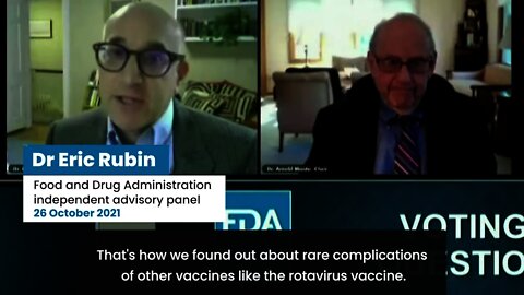 FDA Panel: "We're never going to learn about how safe this vaccine is unless we start giving it"