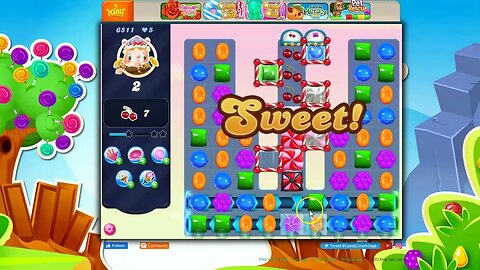 Candy Crush Level 6511 Talkthrough, 24 Moves 0 Boosters