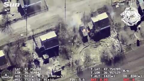 Ukrainian airpower 'destroys Russian vehicles hiding among civilians' in Donetsk
