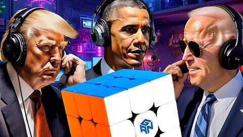 Presidents play with a Rubik’s Cube