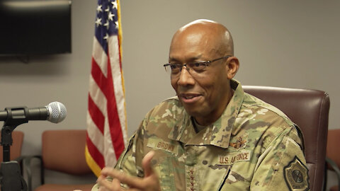Gen. CQ Brown Jr. Visits Tinker AFB - Interview