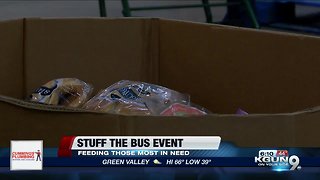 "Stuff the bus" food drive aims to bring in food, money donations for community food bank