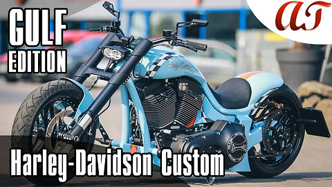 Harley-Davidson DRAGSTER Custom: GULF EDITION * A&T Design