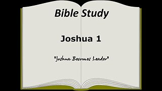 Joshua 1 Bible Study