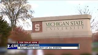 Michigan State increasing police presence, security at campus events