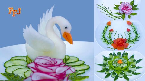 11 Mind Blowing Veggie Hacks & Arts As Beautiful Food Decoration Ideas