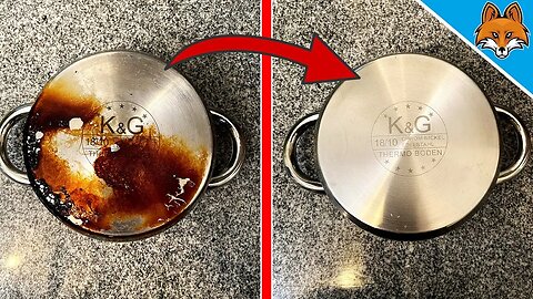 WITH THIS you can clean Pots and Pans from the bottom 💥 (ONLY 1 MINUTE) ✅