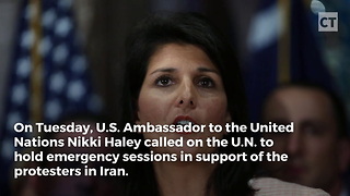 Haley Pledges to Support Iran Demonstrators