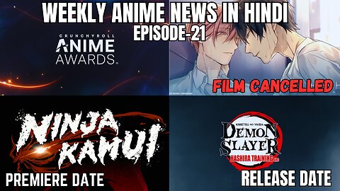 Weekly Anime News Hindi Episode 21 | WAN 21