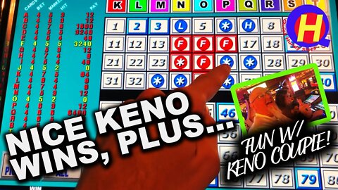 Big Multicard KENO Win, Plus Fun with KENO COUPLE! #KENONATION