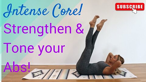 Intense Pilates Class for Inner Core Strength - Workout at home !