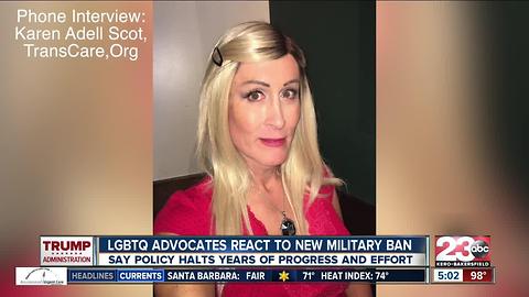 Local reaction: President Trump's transgender military ban