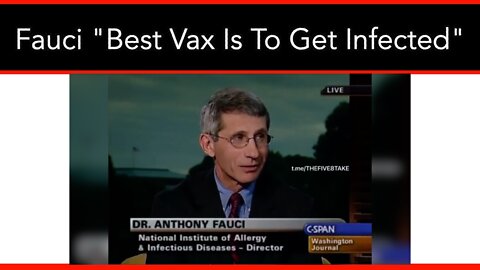 Unearthed Footage Shows Fauci Championing "Natural Immunity"
