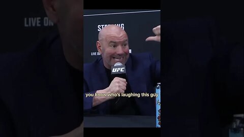 Fired up Dana Trash the reporter asking about Power Slap #ufc #danawhite #powerslap