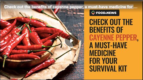 Check out the benefits of cayenne pepper, a must-have medicine for your survival kit