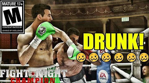 🍸DRUNK GAMER GOES ON A RAMPAGE!!!😂-Fight Night Champion Trash Talk