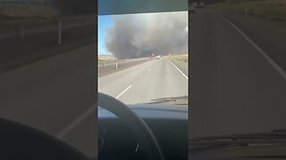 A wildfire has shut down I-82 near Prosser, Washington.