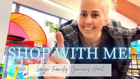 MEGA SHOP WITH ME | LARGE FAMILY GROCERY HAUL (Shopping For Aaron’s Trip!) 2021