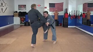 An example of the American Kenpo technique Fallen Cross